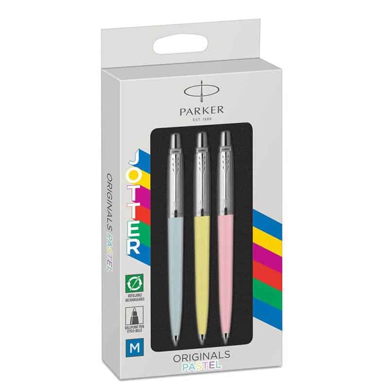 Parker Jotter pink/yellow/blue (M) Originals Pastel