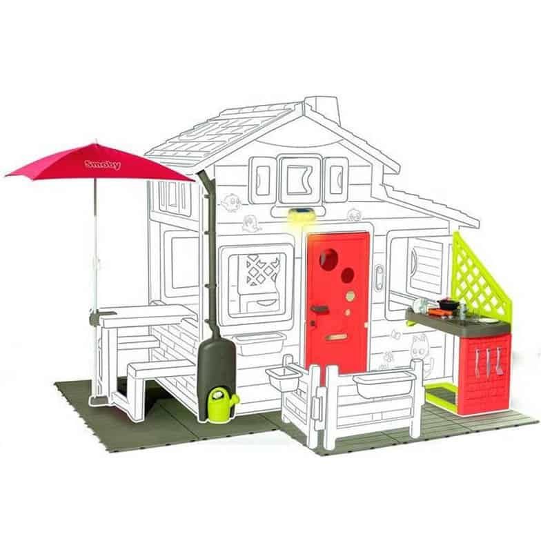 Smoby Speelhuis Playhouse Neo Friends (217x171x172cm) - Afbeelding 3