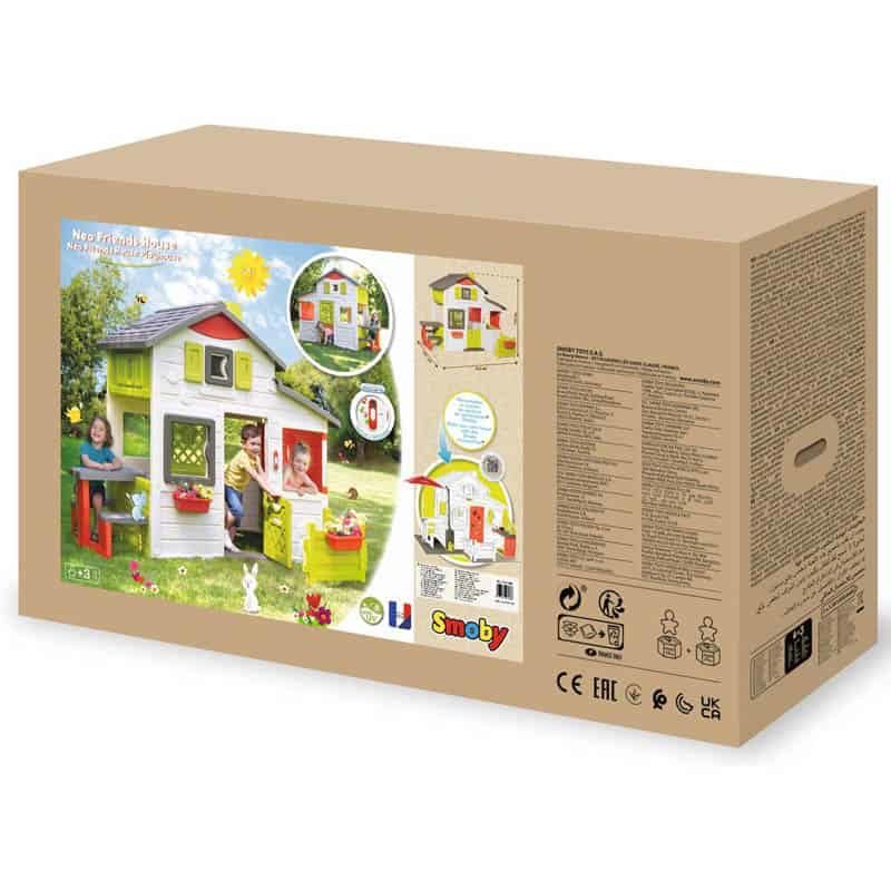 Smoby Speelhuis Playhouse Neo Friends (217x171x172cm) - Afbeelding 6