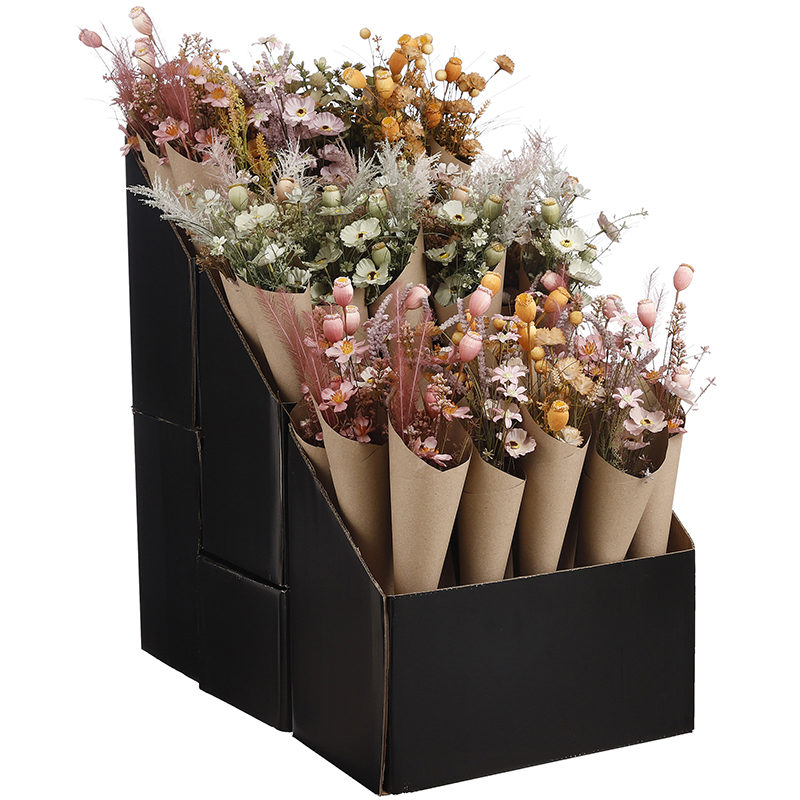 Gedroogd boeket bloemen oud roze