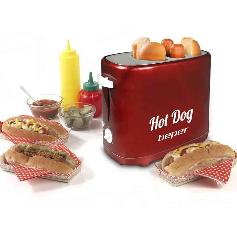 Beper Hotdogmaker (750W) rood - Afbeelding 5