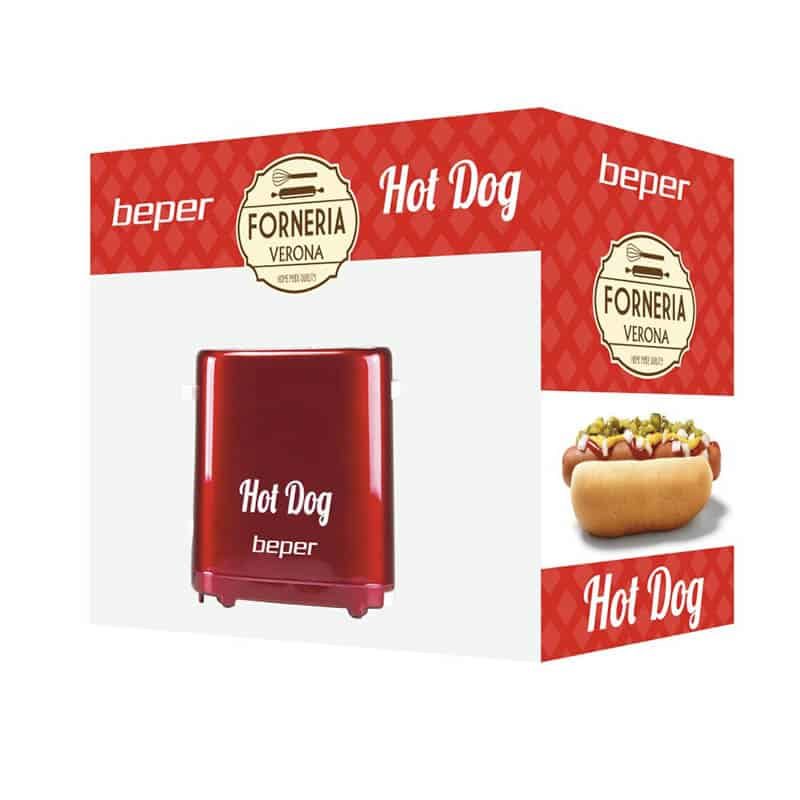 Beper Hotdogmaker (750W) rood - Afbeelding 3