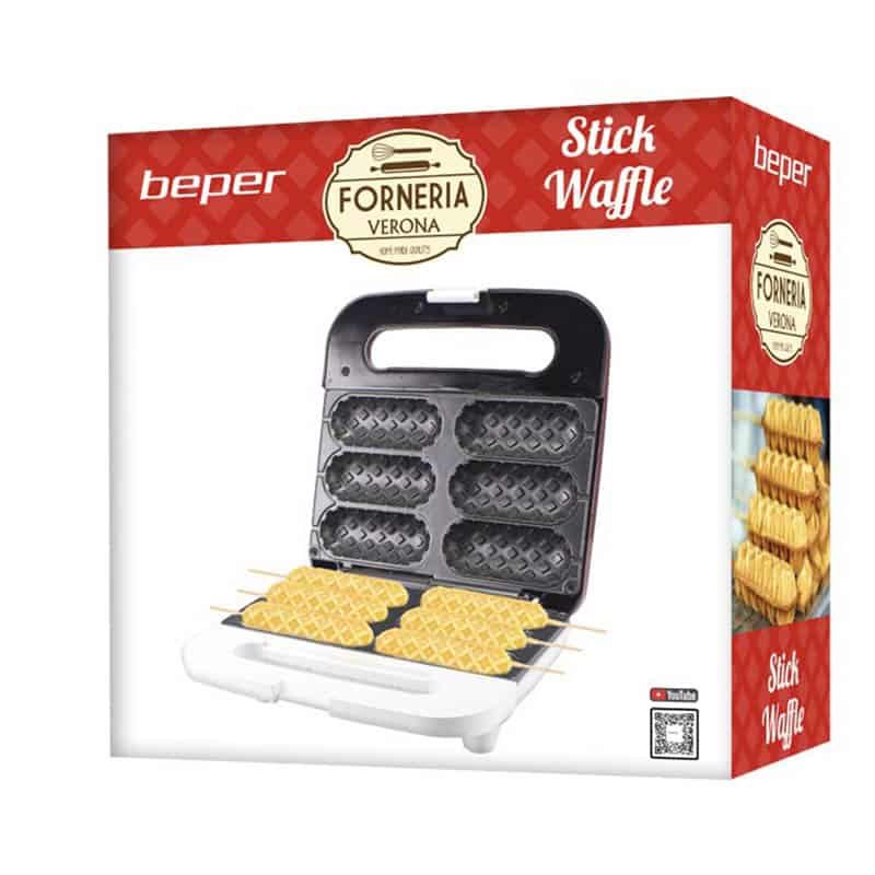 Beper Stokjeswafelmaker (850W) rood - Afbeelding 5