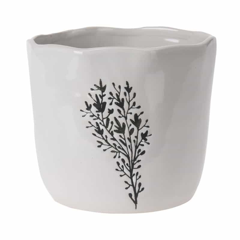 Bloempot in porselein (ø15xh13cm) - Afbeelding 2