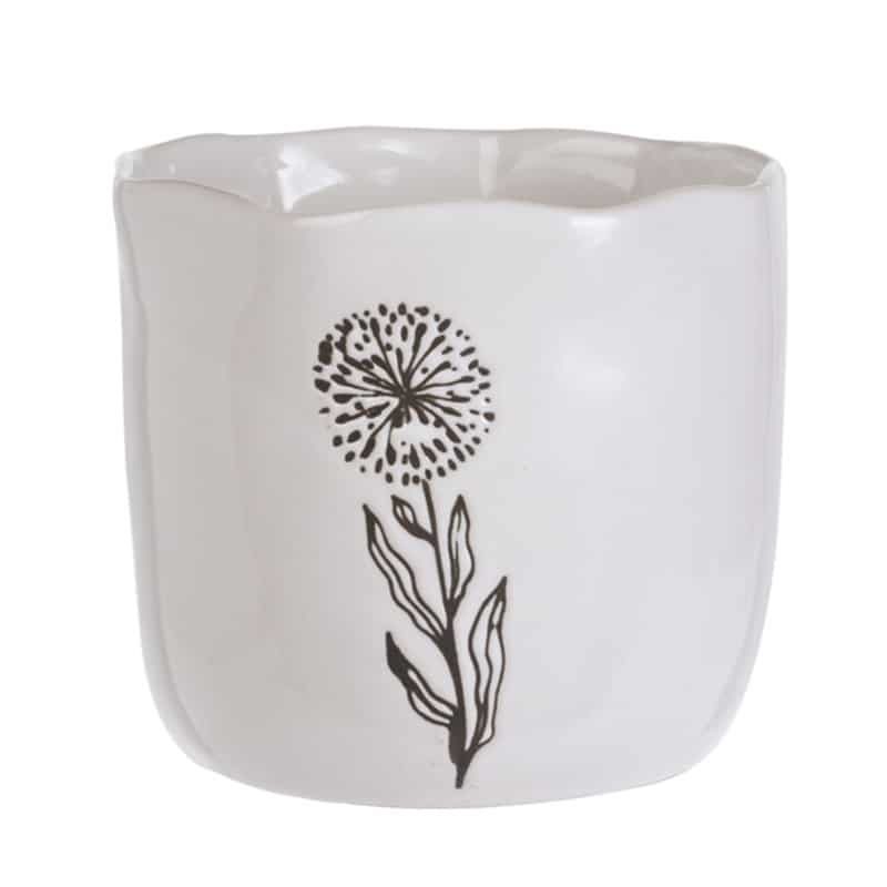 Bloempot in porselein (ø15xh13cm)