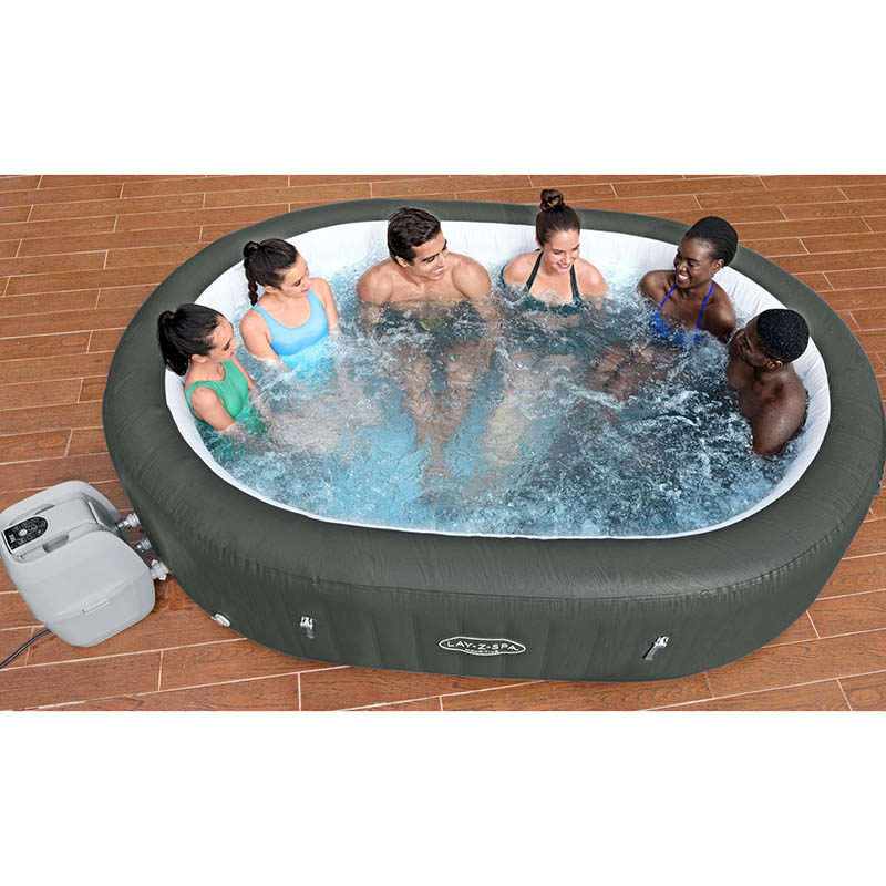 Lay-Z-Spa Bubbel Massage set Mauritius (270x180xh71cm) bruin - Afbeelding 3