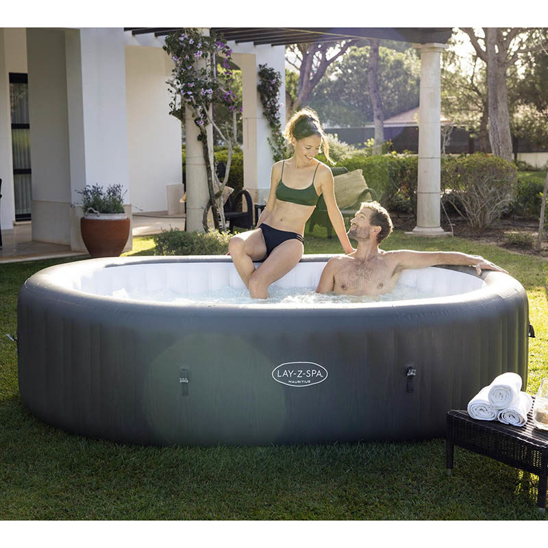 Lay-Z-Spa Bubbel Massage set Mauritius (270x180xh71cm) bruin - Afbeelding 7