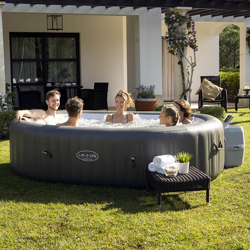 Lay-Z-Spa Bubbel Massage set Mauritius (270x180xh71cm) bruin - Afbeelding 2