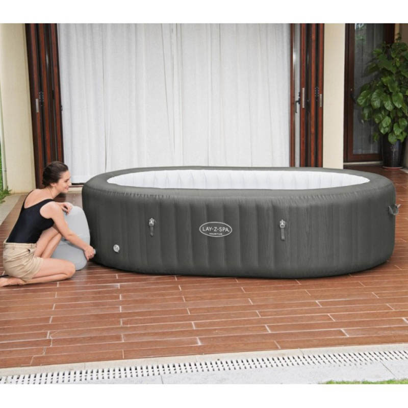 Lay-Z-Spa Bubbel Massage set Mauritius (270x180xh71cm) bruin - Afbeelding 4