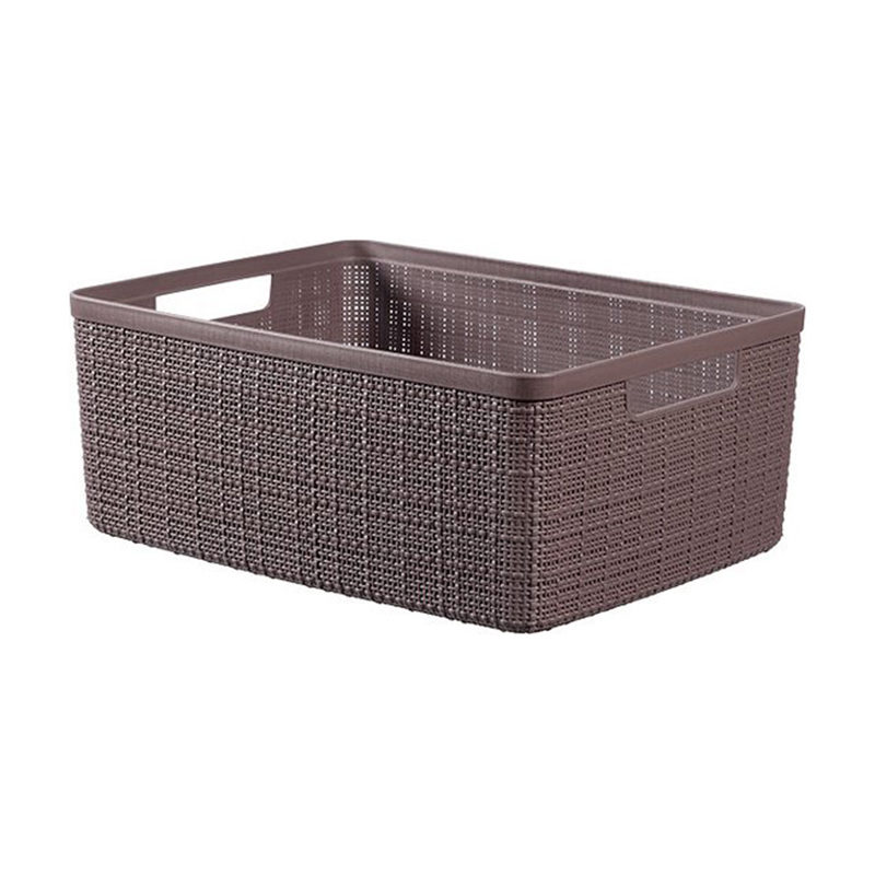 Curver Opbergbox Rechthoek 12L in jute, donkerbruin