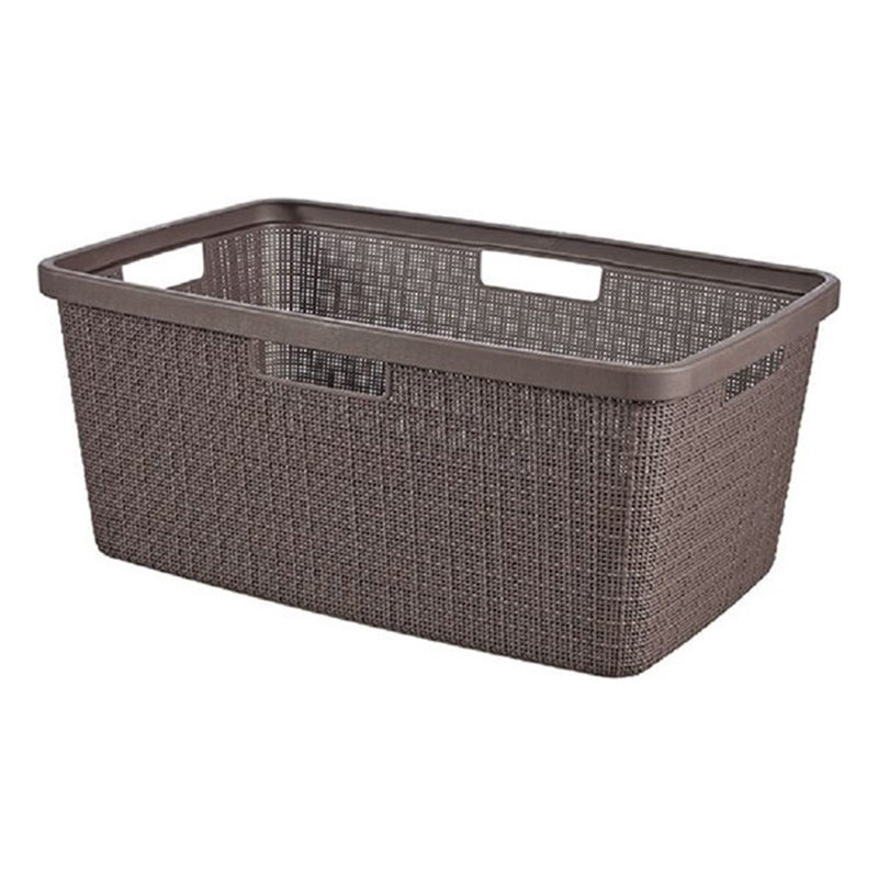 Curver wasmand rechthoek 46L in jute, donkerbruin