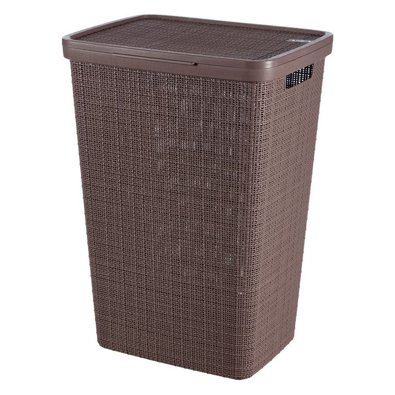 Curver wasbox 58L in jute, donkerbruin