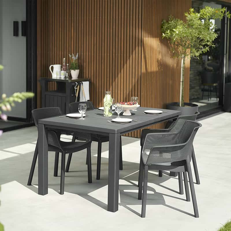Keter Elisa kuipstoel graphite - Afbeelding 2