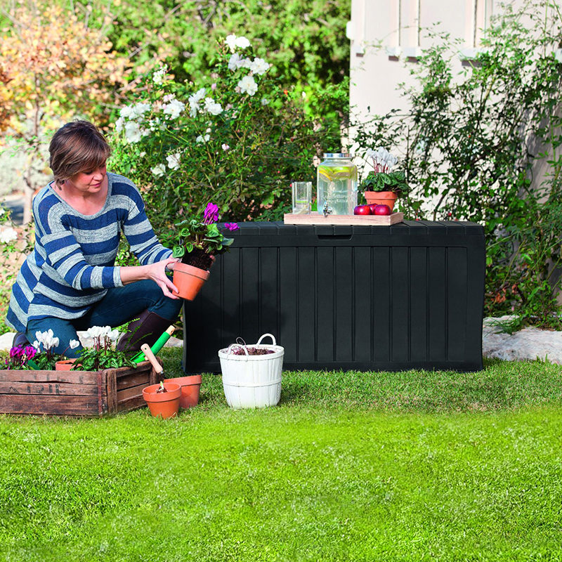 Keter Kussenbox Marvel Plus (270L) antraciet - Afbeelding 2