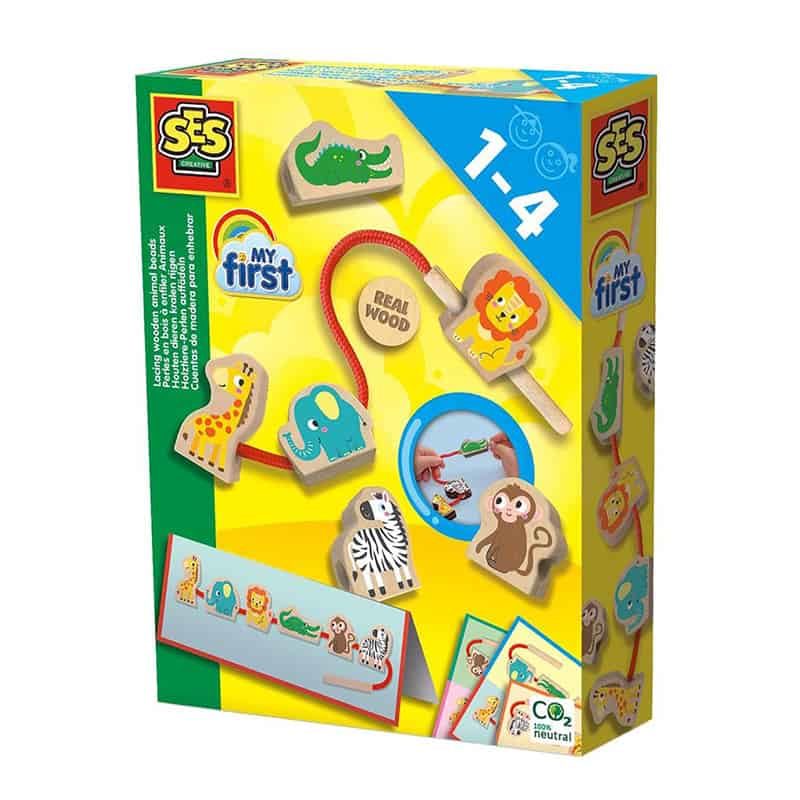 SES My First Houten kralen Dieren