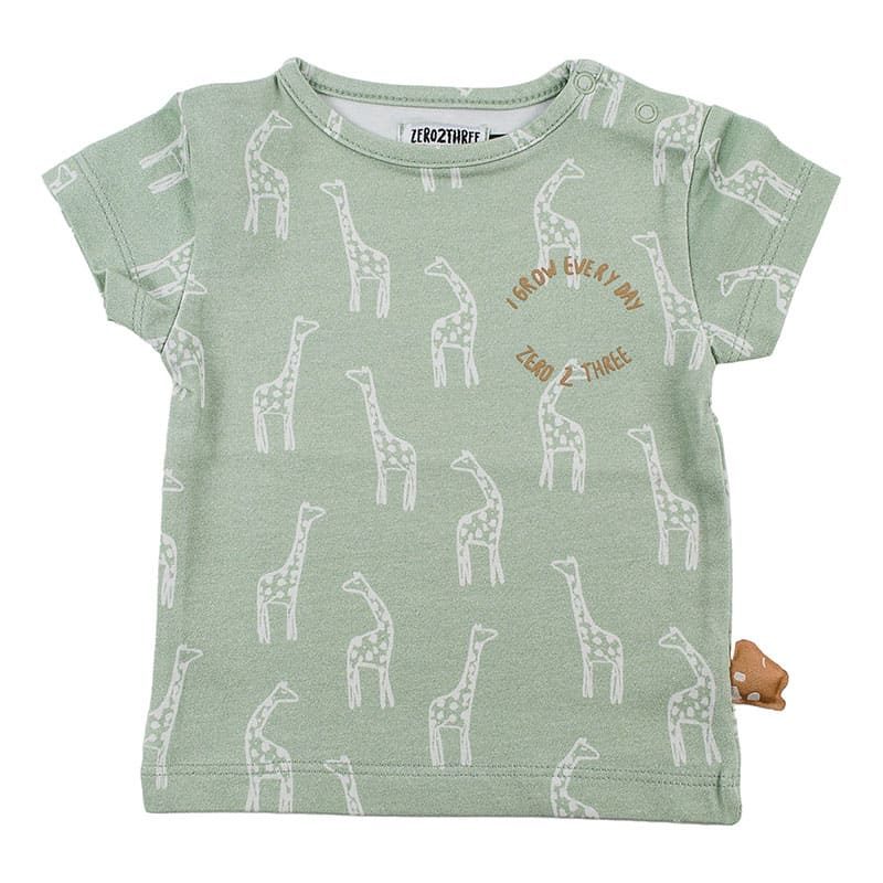 Zero 2 Three t-shirt korte mouwen (3-9m) giraf