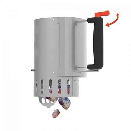 Barbecook Houtskoolstarter met safe-drop uit RVS