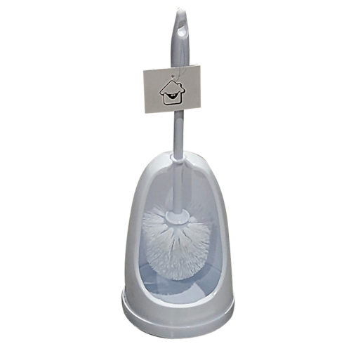 Toiletborstel met houder (37cm) wit - wit haar