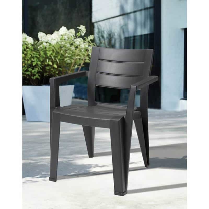 Keter Julie stapelstoel graphite - Afbeelding 2