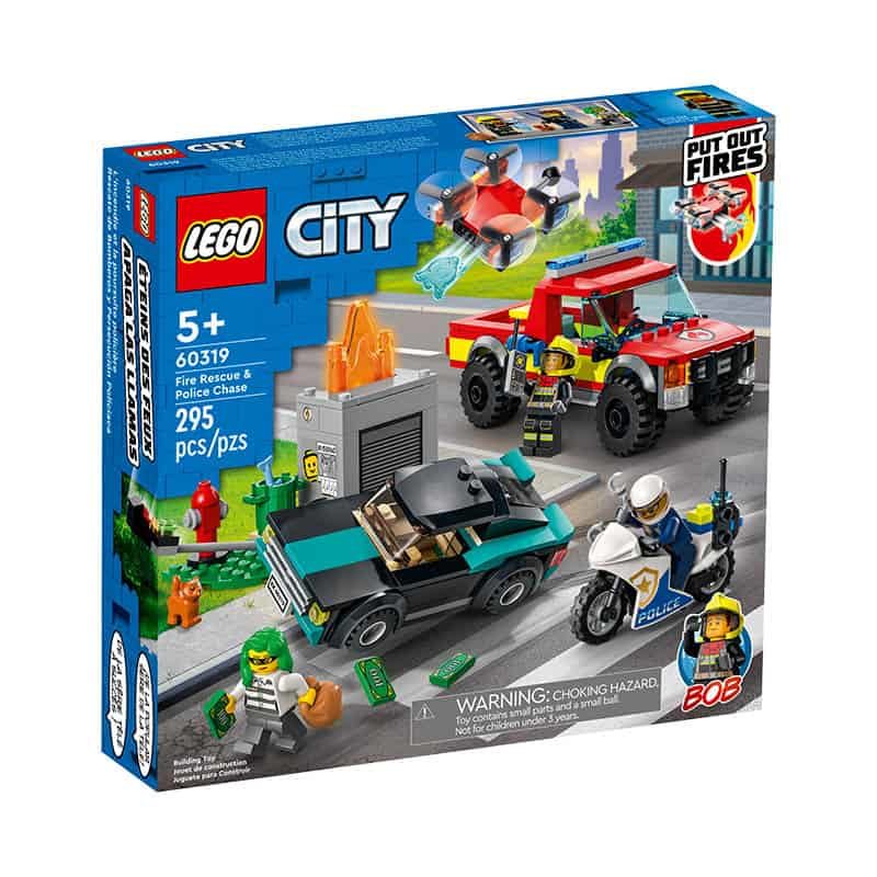 Lego CITY Brandweer & Politie achtervolging (60319)