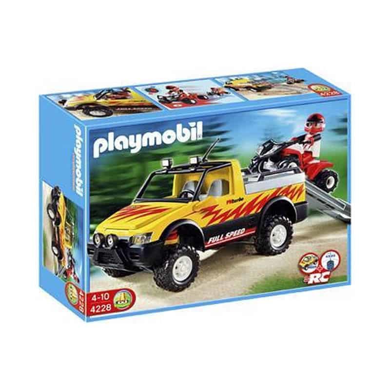 Playmobil Pick-up & Red racing quad (4228)