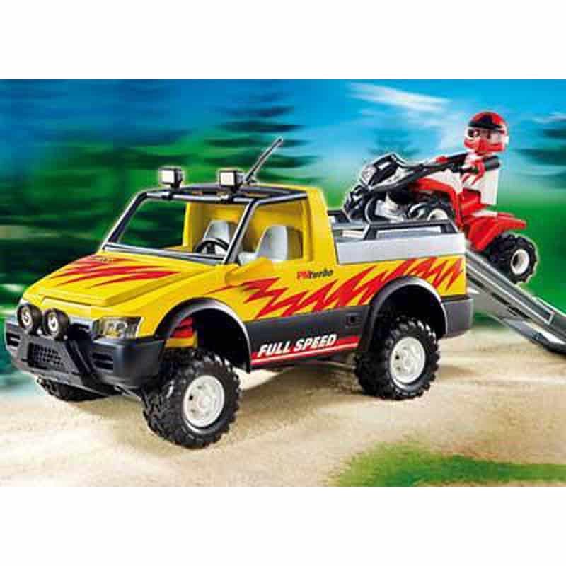Playmobil Pick-up & Red racing quad (4228) - Afbeelding 2