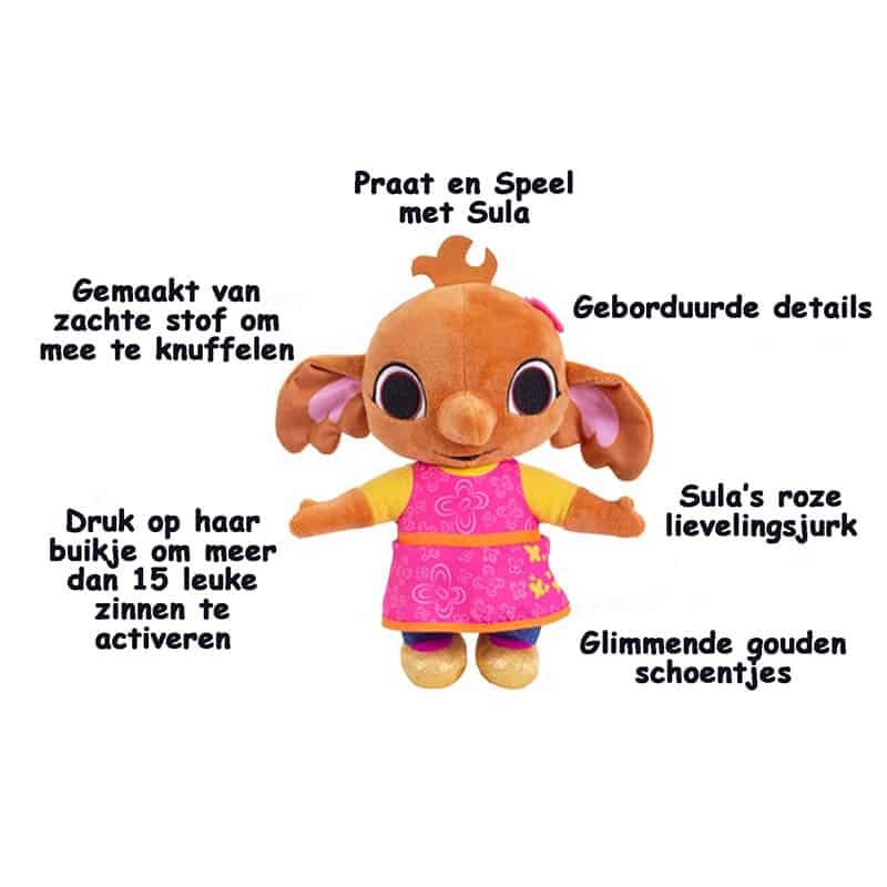 Bing Pratende SULA knuffel (25cm) - Afbeelding 3
