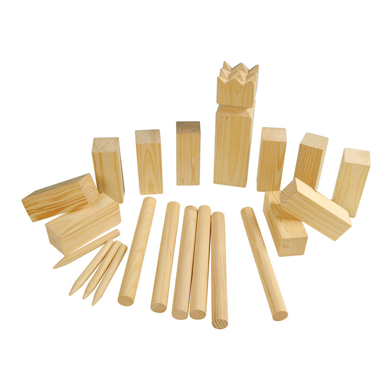 Kubb Spel in hout (8x8x28cm)