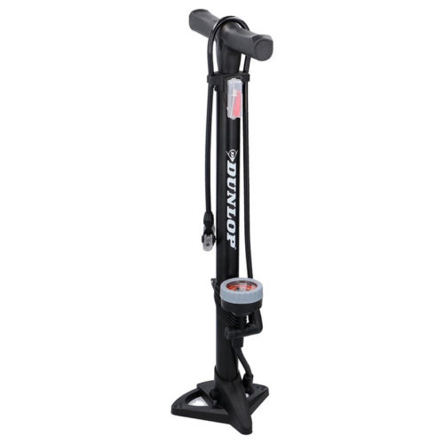 Dunlop Fietspomp en drukmeter op staander