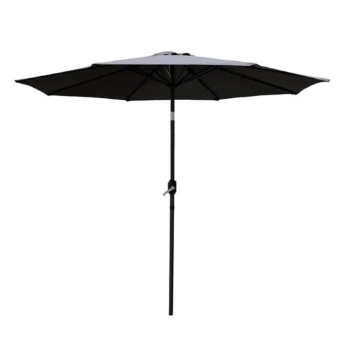 Parasol alu 350cm grijs/grijs met slinger