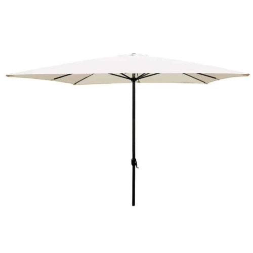Parasol alu 3x3m grijs/creme met slinger