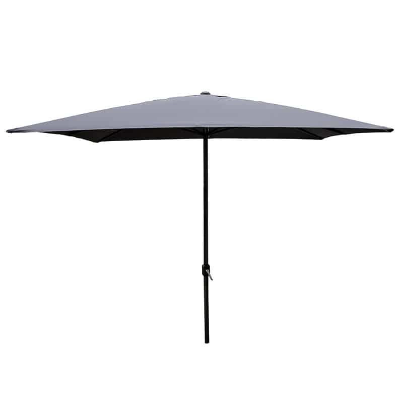 Parasol alu 3x3m grijs/grijs met slinger