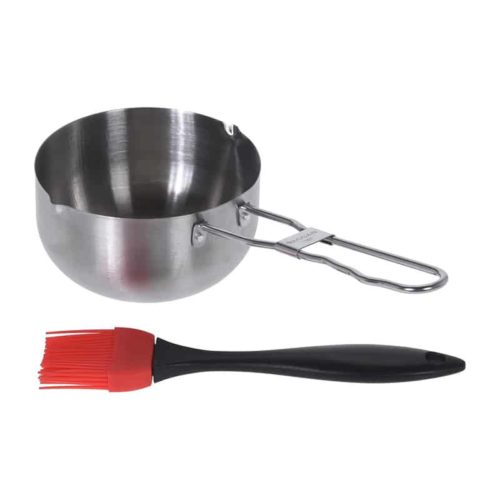 BBQ Sauspan (ø11cm) met silicone borstel