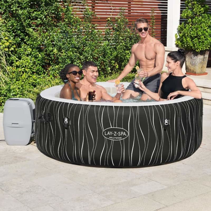 Lay-Z-Spa Bubbel Massage set Hollywood (ø196xh66cm) met LED - Afbeelding 4