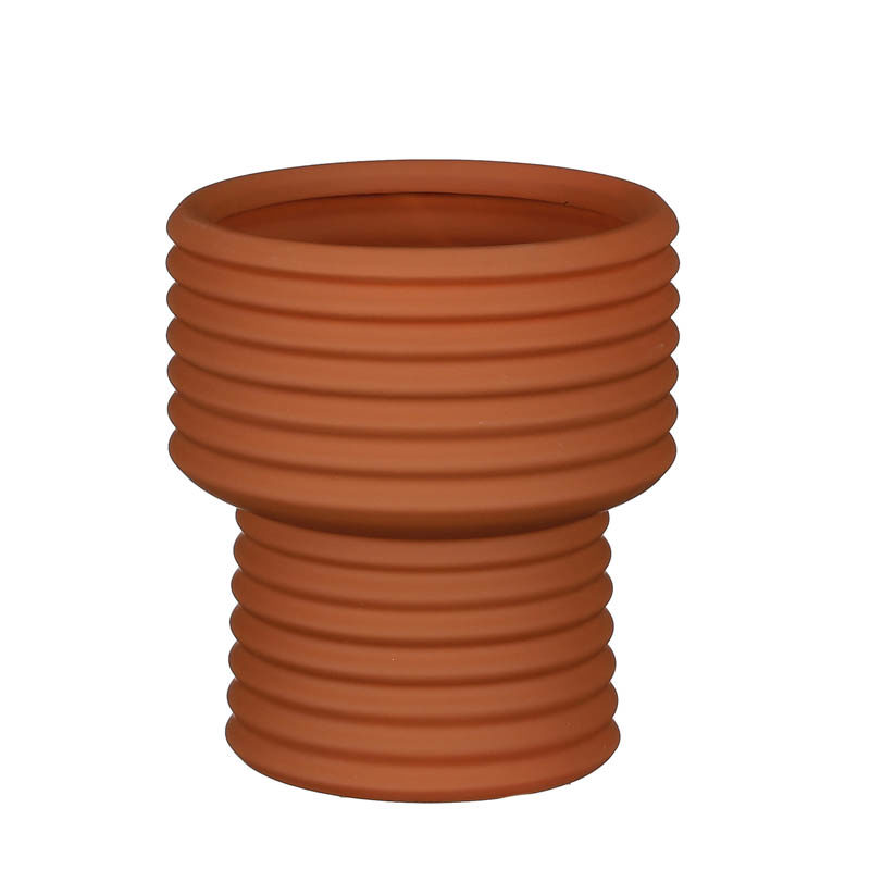 Lilian pot (ø16x18cm) bruin