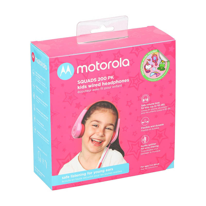 Motorola Hoofdtelefoon Kidz Squads 200 P limit - Roze - Afbeelding 4