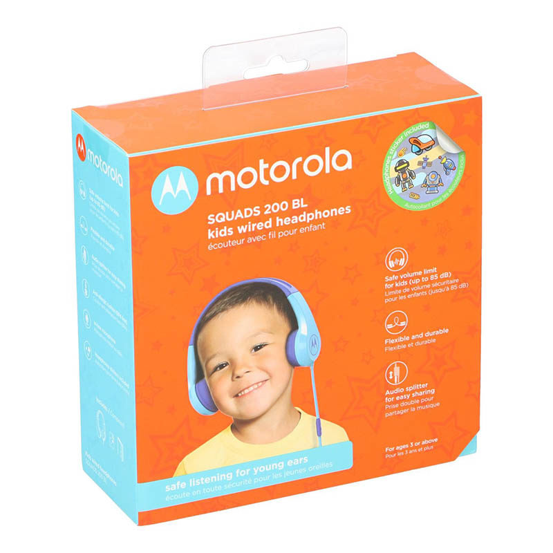 Motorola Hoofdtelefoon Kidz Squads 200 P limit - Blauw - Afbeelding 2