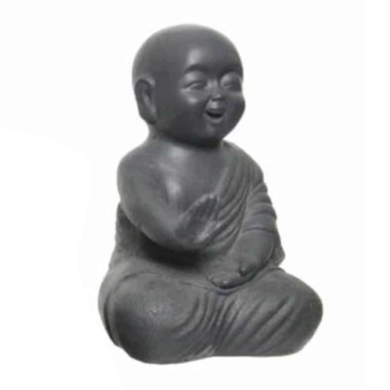 Boeddha zittend (34cm) antraciet - Afbeelding 2
