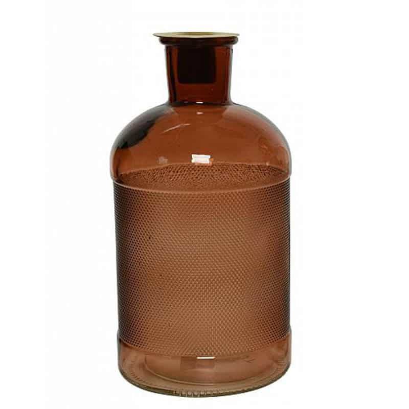 Vaas/kandelaar (ø11xH20cm) glas