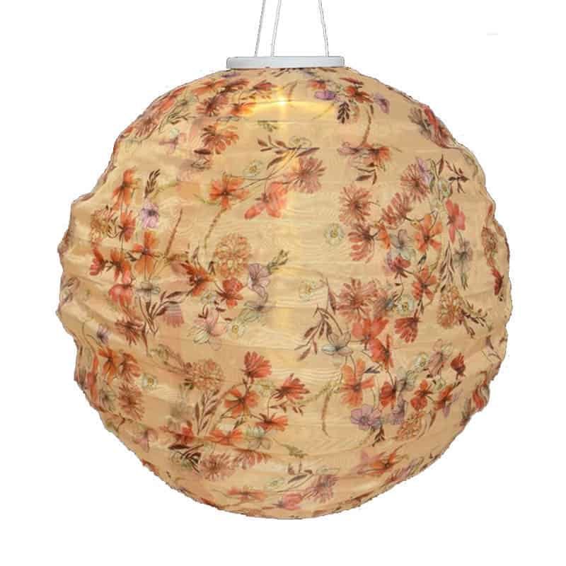 Solar lampion rond (40cm) met 1 LED warm wit