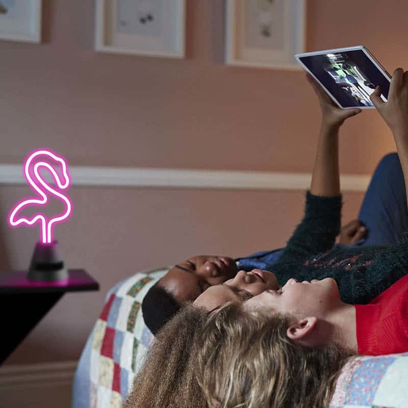Neon Beat speaker LED flamingo - Afbeelding 4