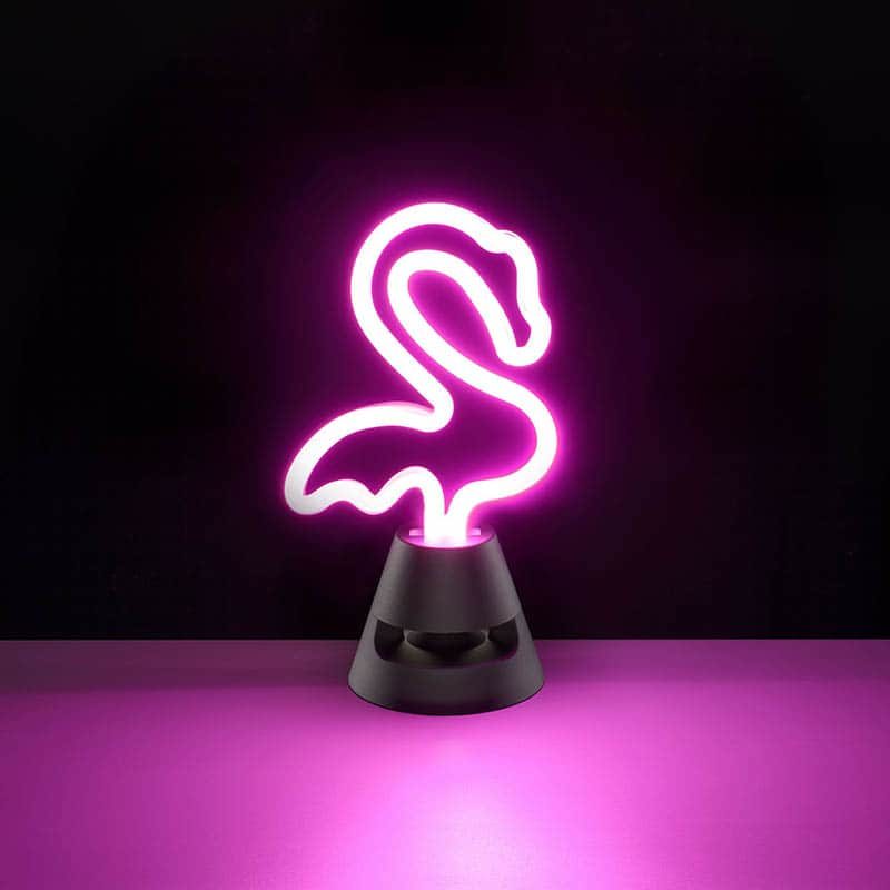Neon Beat speaker LED flamingo