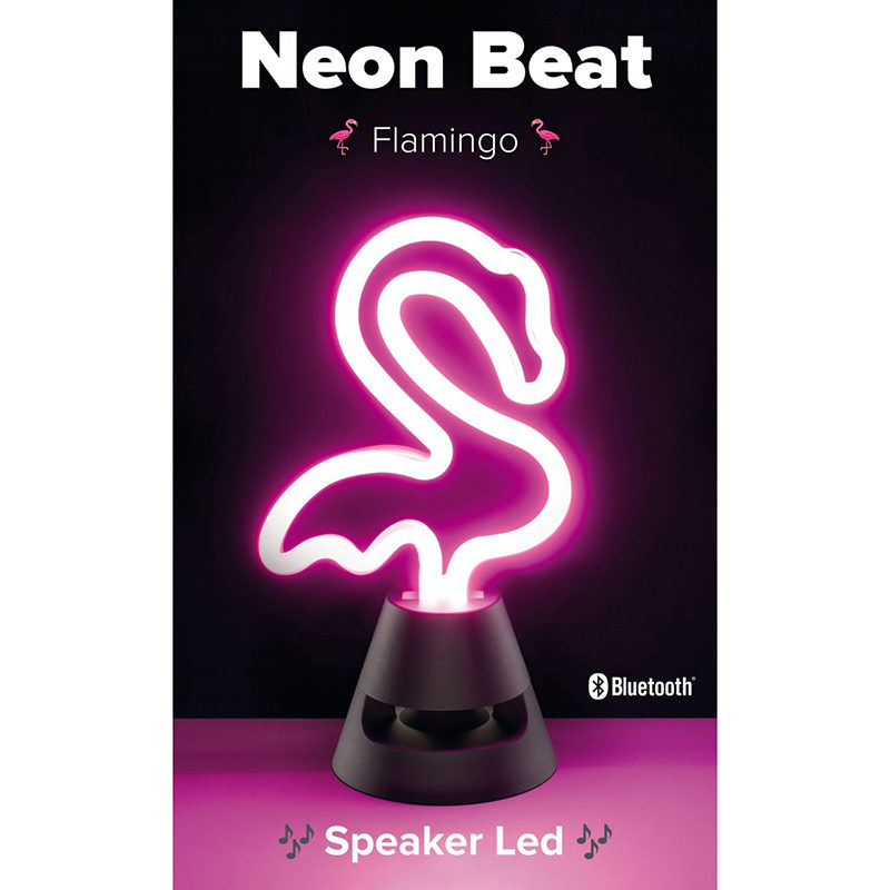 Neon Beat speaker LED flamingo - Afbeelding 7