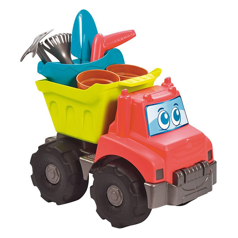 Vrachtwagen met strandspeelgoed (34cm)