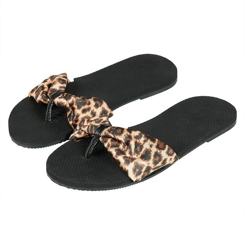 XQ Flipflop dames print luipaard
