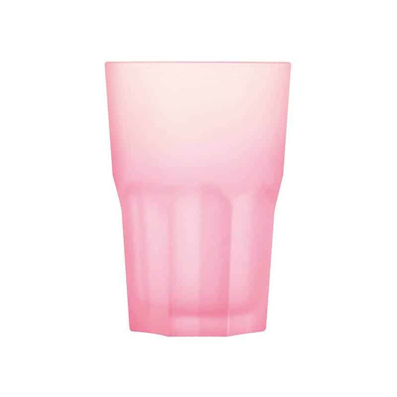 Techno glas frost roze