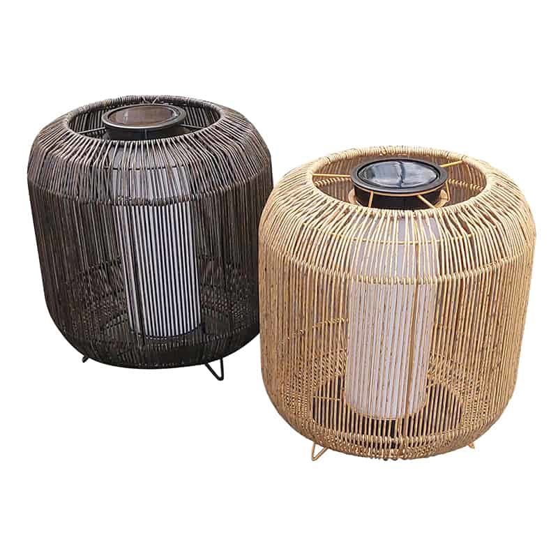 Colwood Lantaarn (ø30xh30cm) solar bruin/zwart