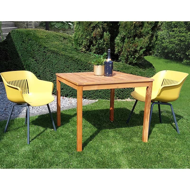 Tafel Hanoi (88x88xH75cm) in acacia hout