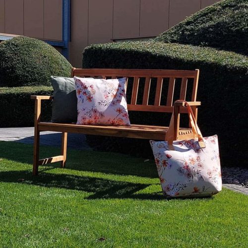 Bank 2-persoons (120x90x62cm) in acacia hout