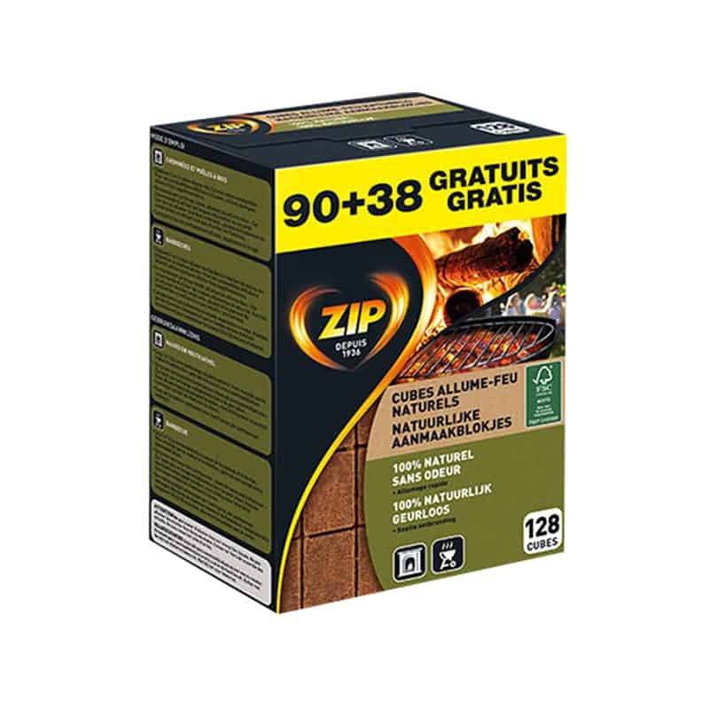 Zip Aanmaakblokjes regular (90+38 stuks)